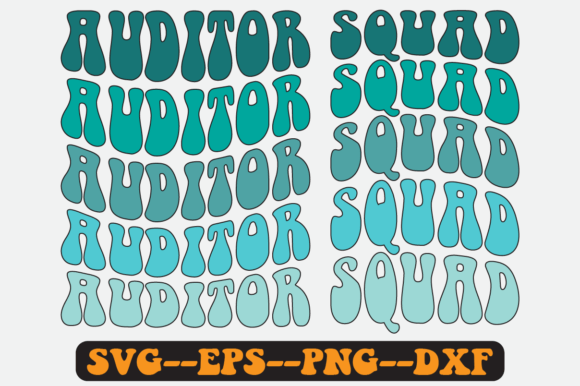 Auditor Squad Quote Retro Svg Design for Crafts and Graphics