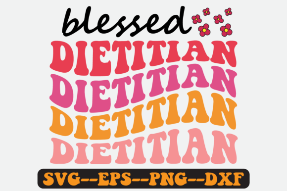 Dietitian Quote Retro Svg Design for Crafts and Graphics