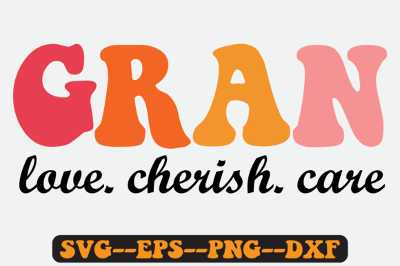 Gran Quote Retro Svg Design for Graphics and Crafts