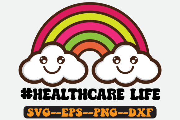 Healthcare Life Quote Retro Svg Design for Graphics & Crafts