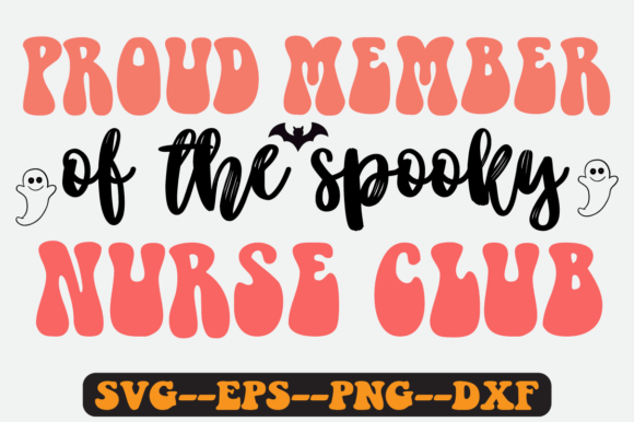 Nurse Halloween Quote Retro Svg Design for Graphics and Crafts