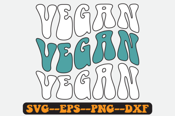 Vegan Quote Retro Svg Design for Crafts and Graphics